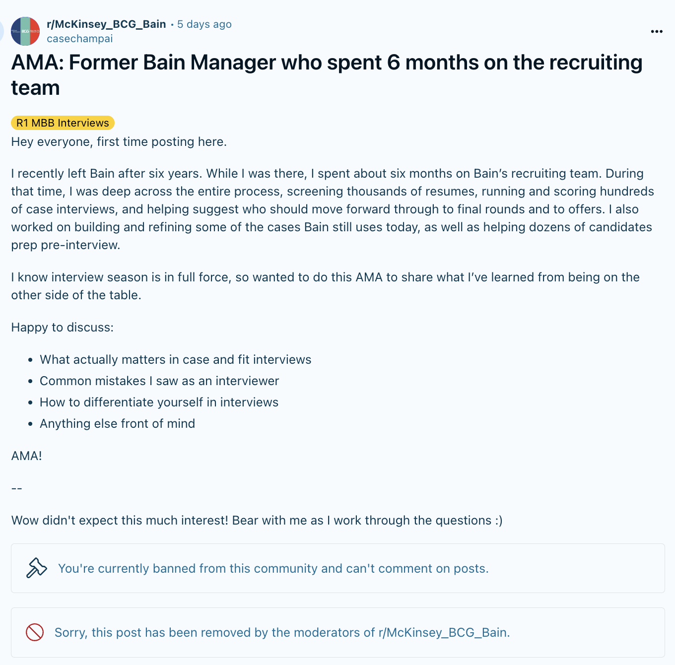 Reddit AMA Screenshot
